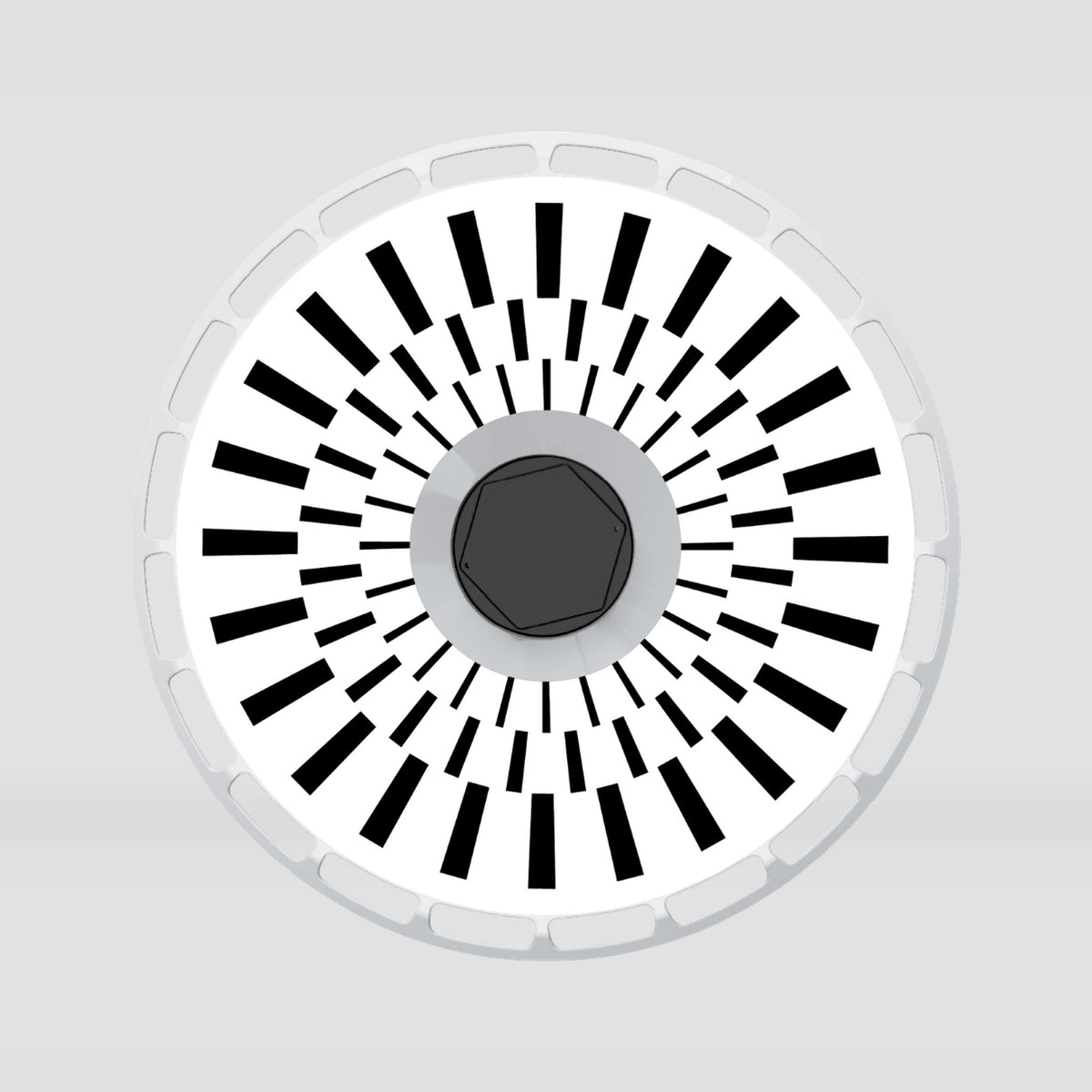 Whiteout Aero Wheel Covers by Hocenlub — single aero wheel cover