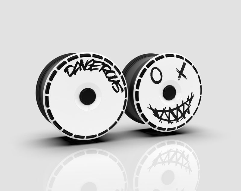 Starpoint Aero White Wheel Covers by Hocenlub (Set of 4)