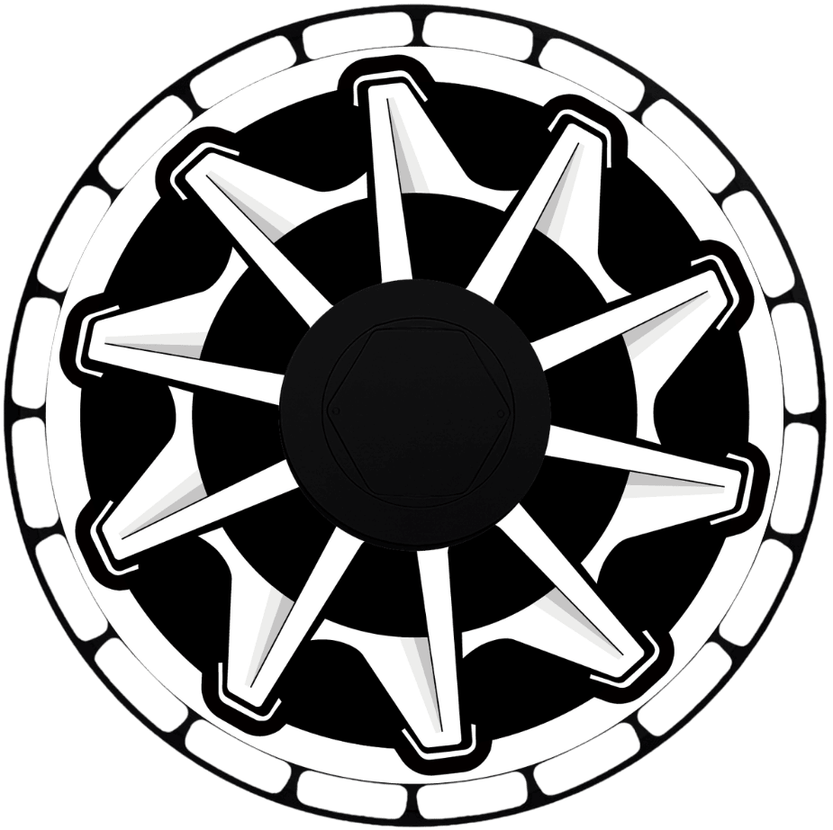 Tristar aero wheel cover — face view