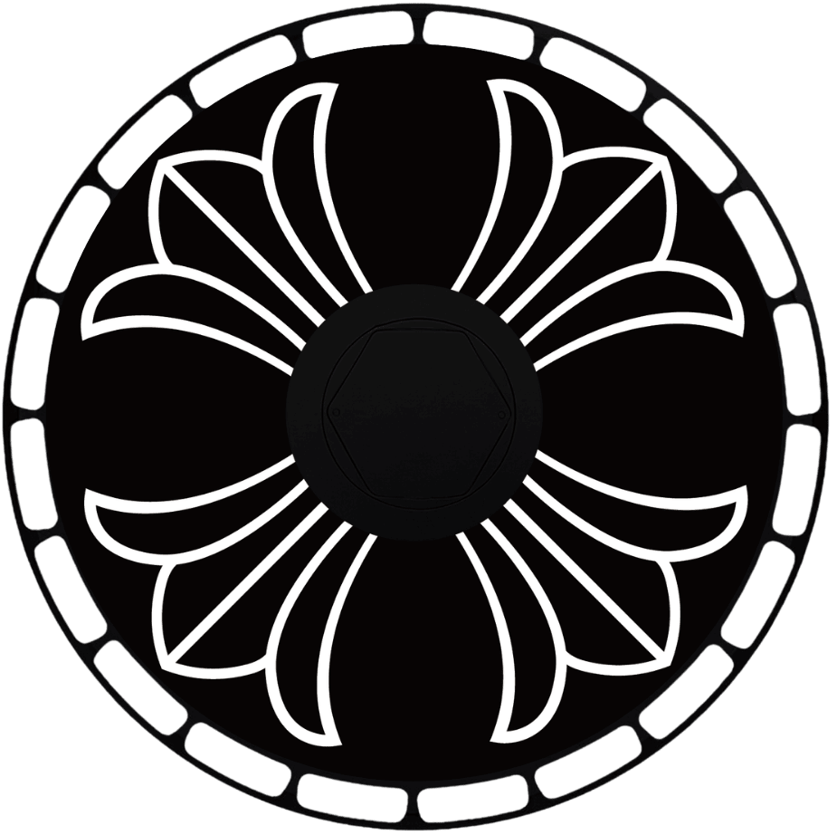 Ironcross aero wheel cover — face view