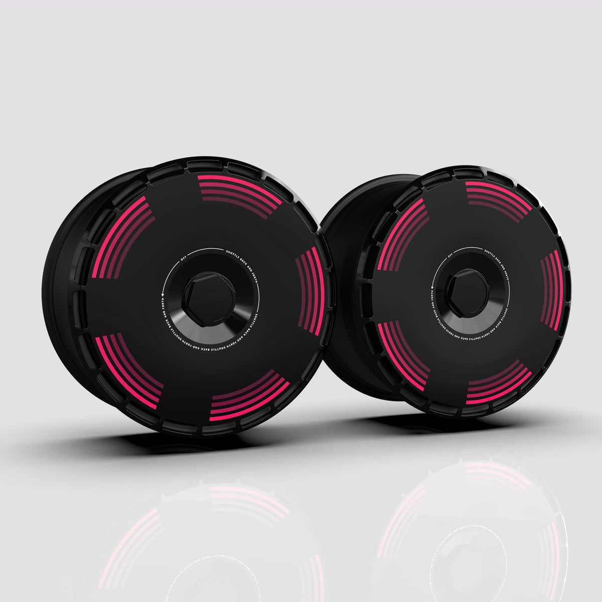 Copperdisc aero wheel covers — set of 4, studio render