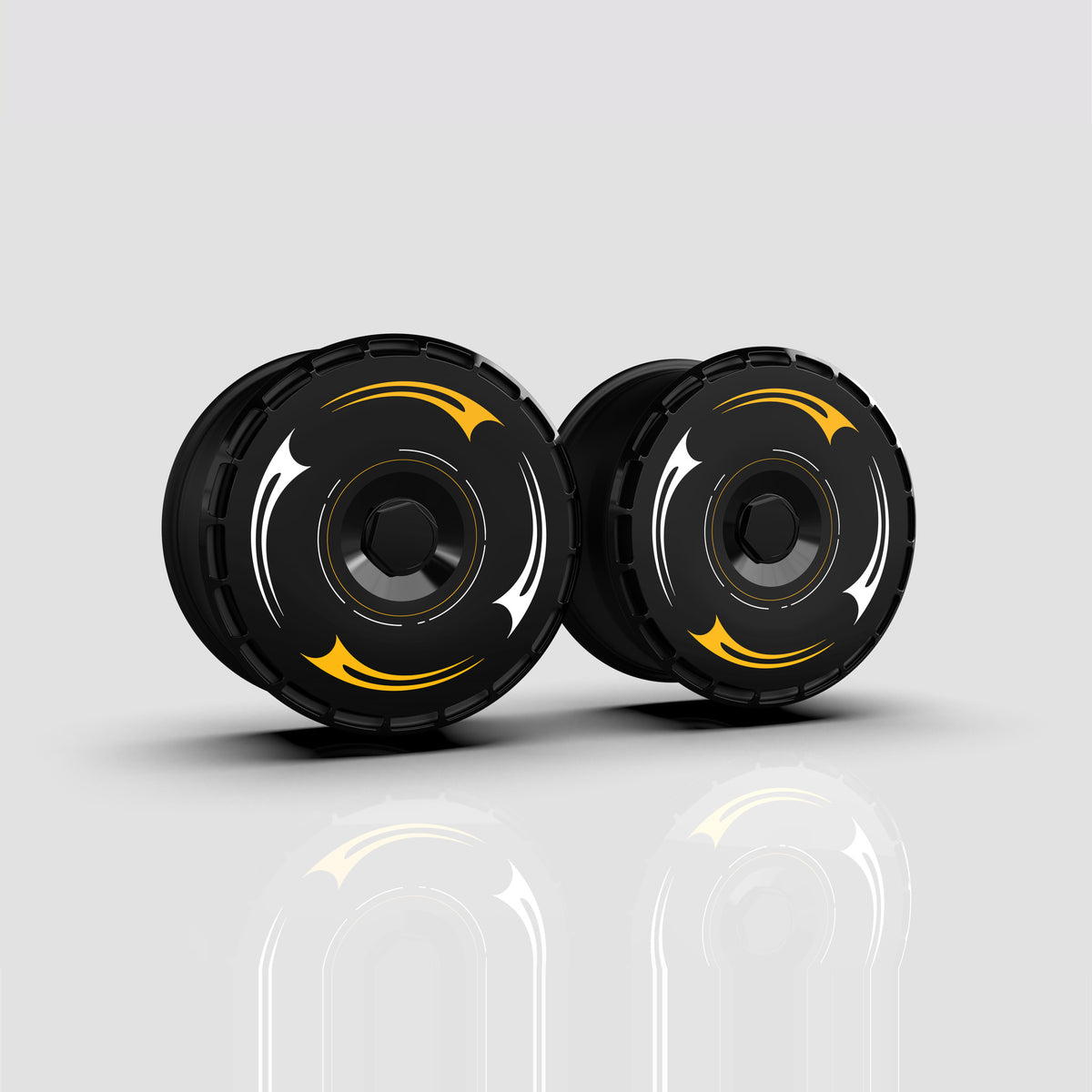 Hazard aero wheel covers — set of 4, studio render