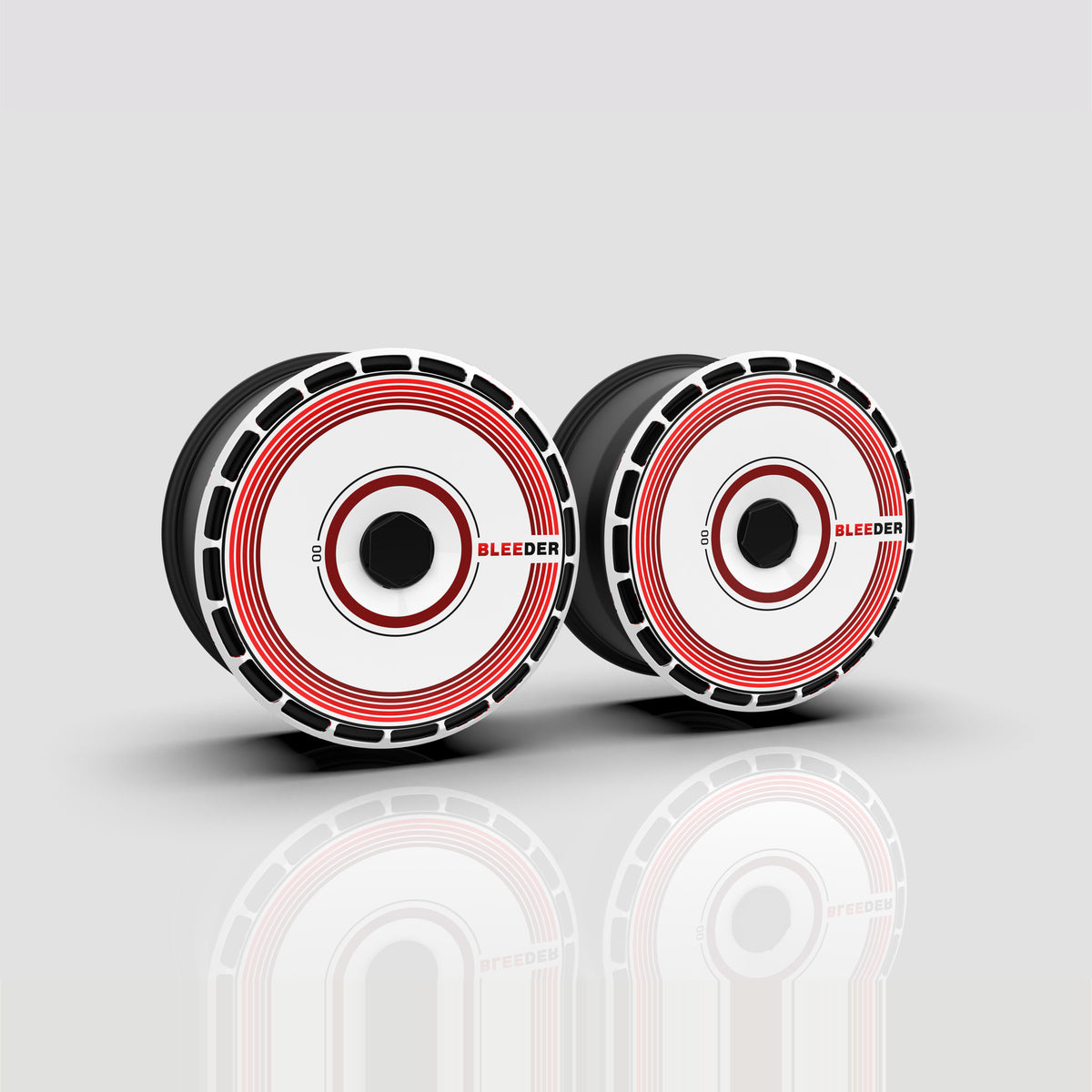 Radiance aero wheel covers — set of 4, studio render