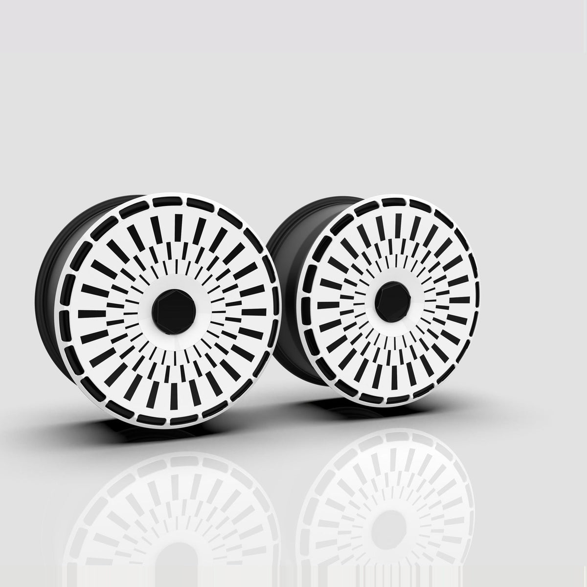 Whiteout aero wheel covers — set of 4, studio render
