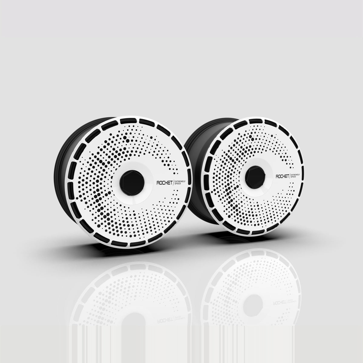 Windrose aero wheel covers — set of 4, studio render