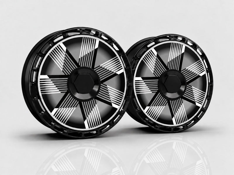 Meshwork aero wheel covers — set of 4, studio render
