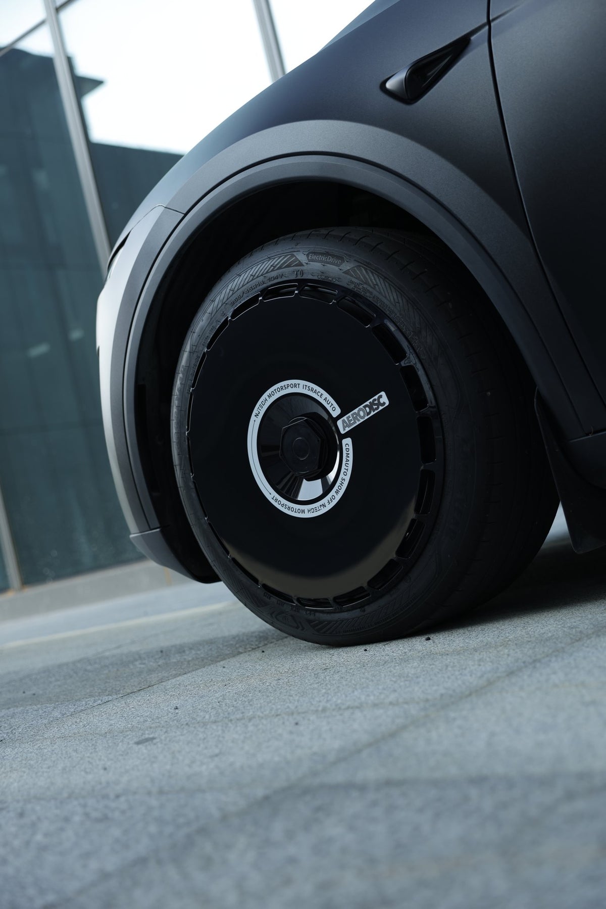 Sweepline wheel covers — real-world photo