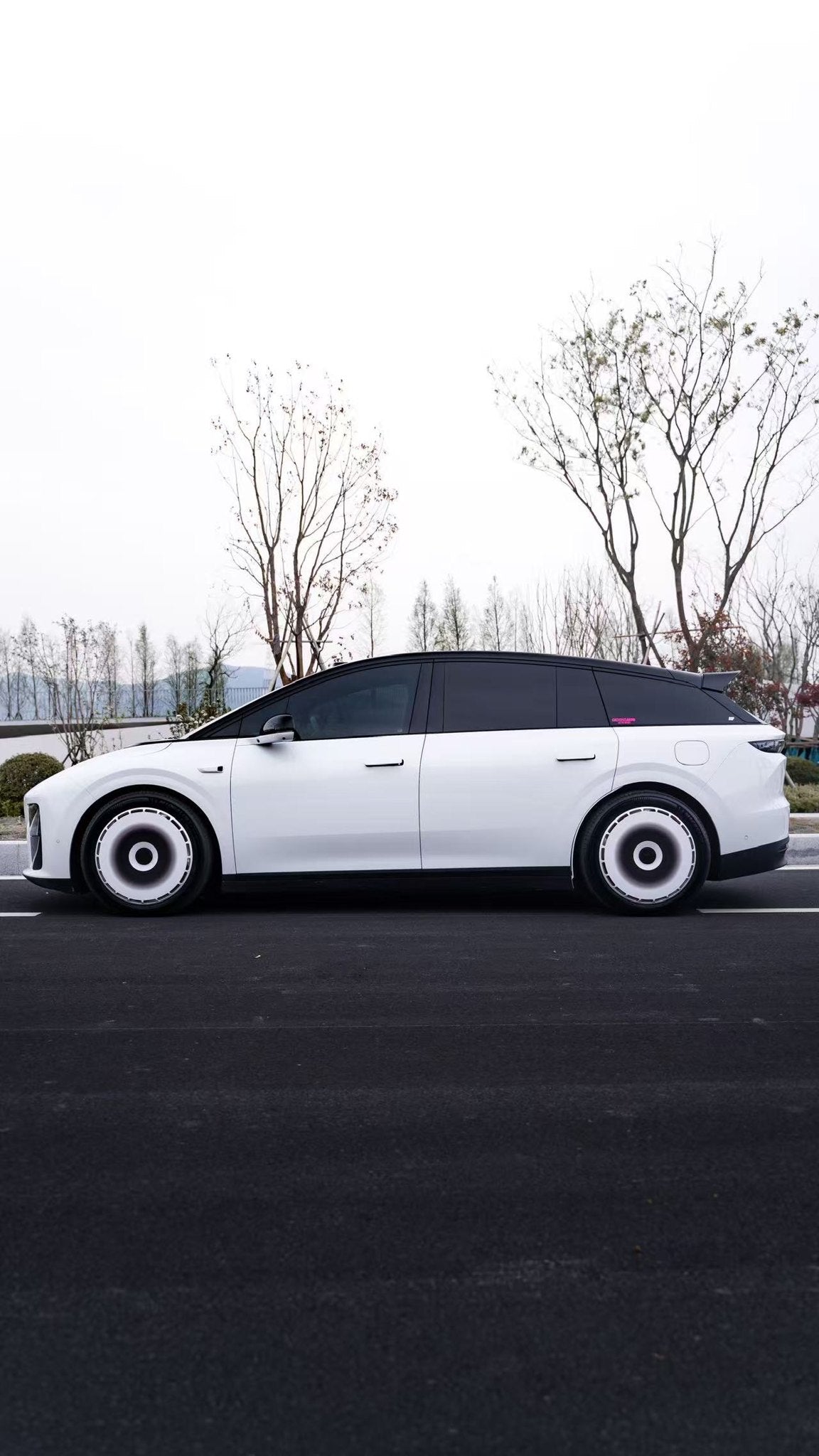 Chessline wheel covers — real-world photo