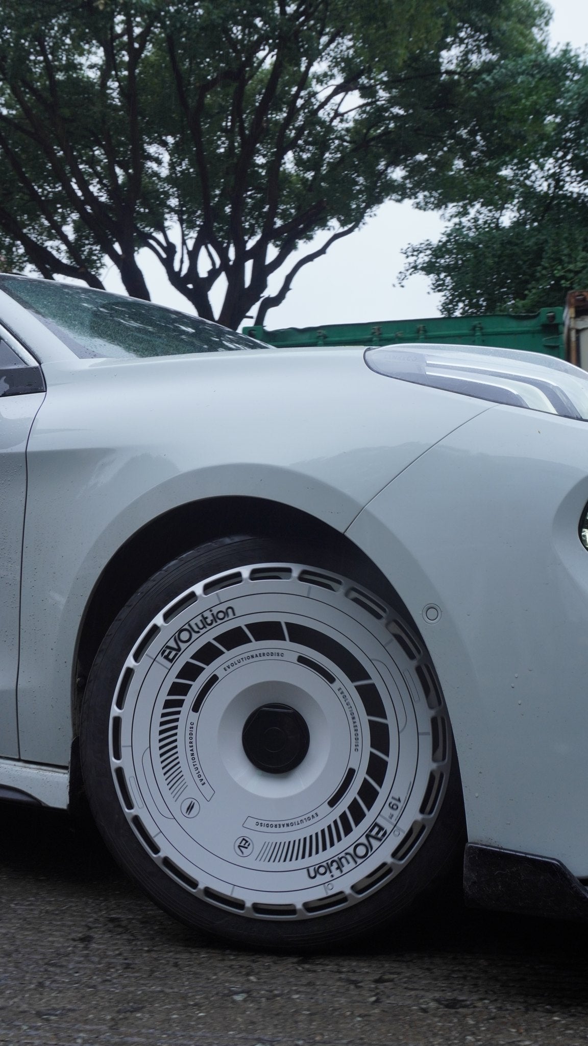 Nebulite wheel covers — real-world photo