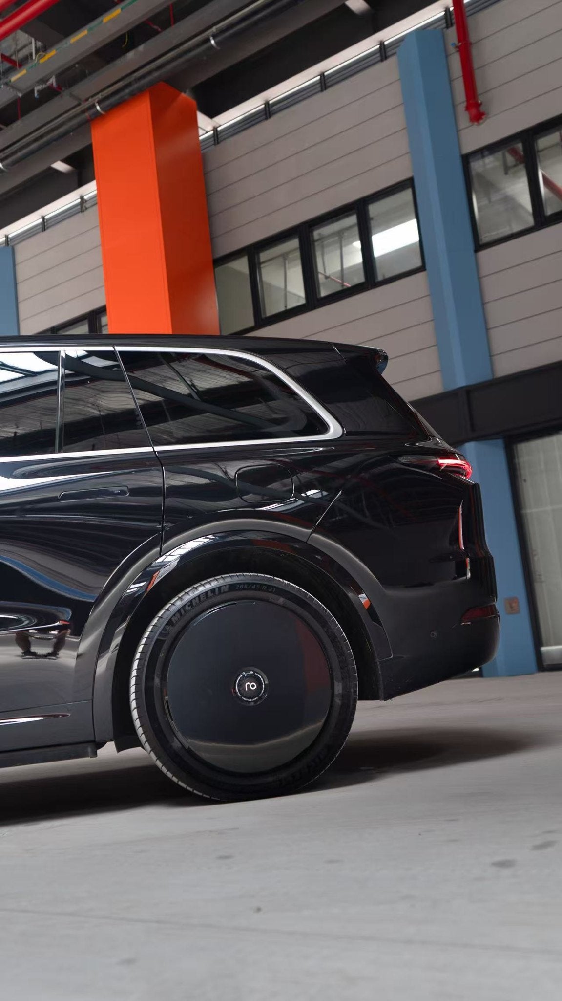 Pure Black wheel covers — real-world photo