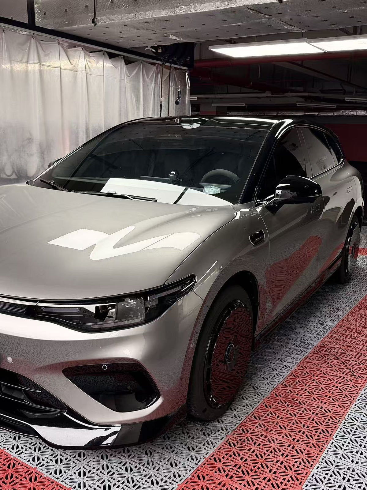 Pure Black wheel covers — real-world photo