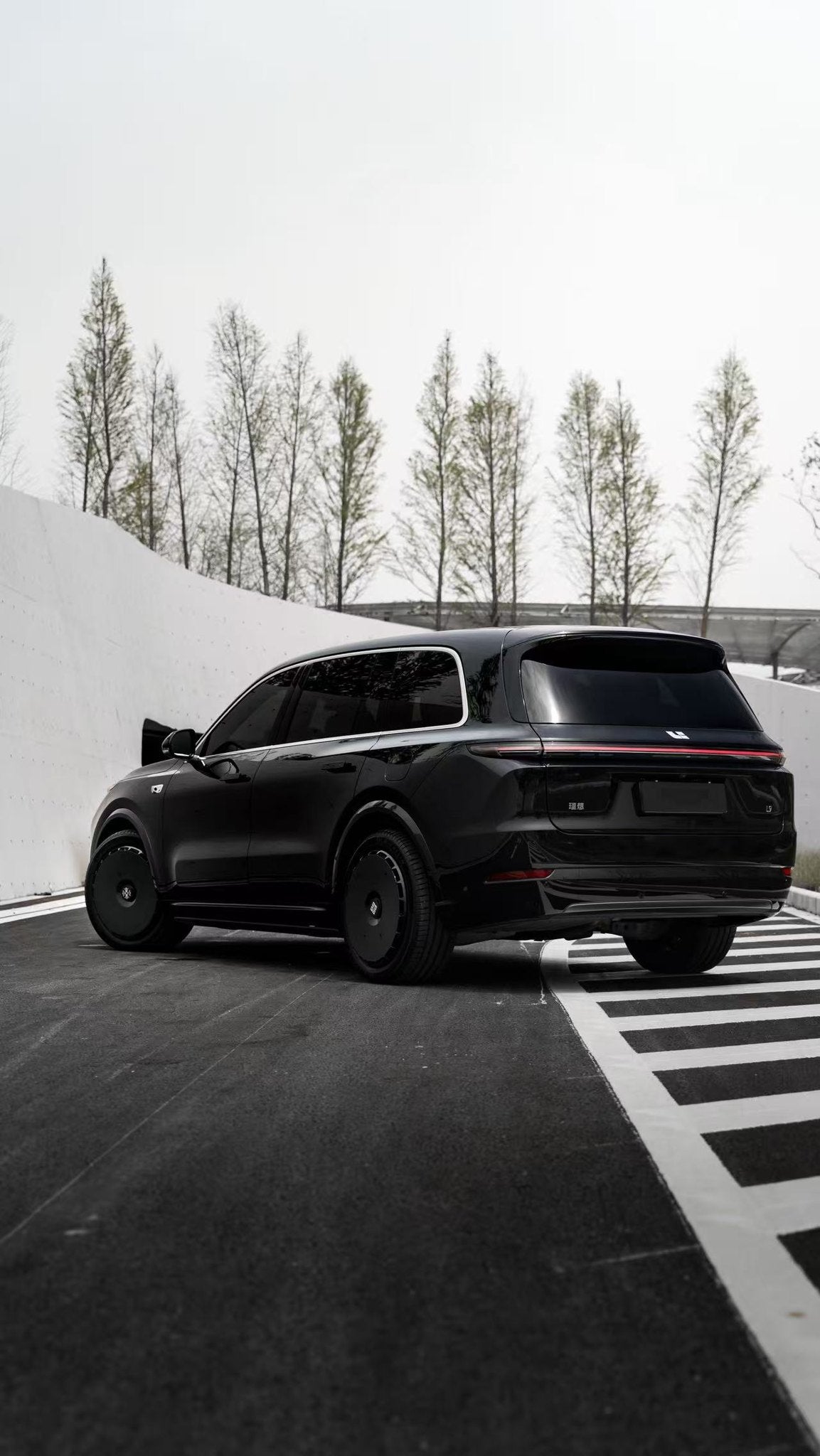 Pure Black wheel covers — real-world photo