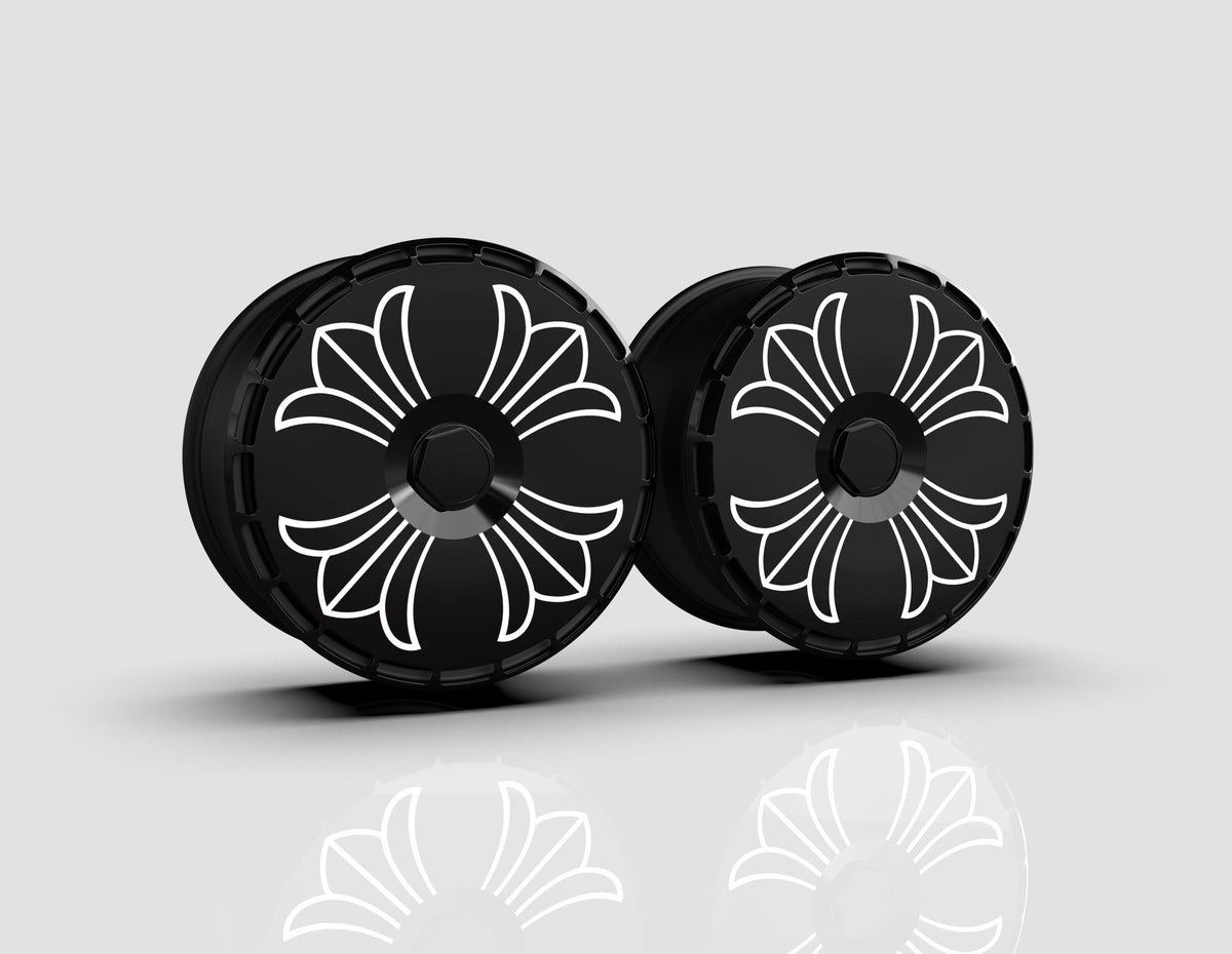 Ironcross aero wheel covers — studio render