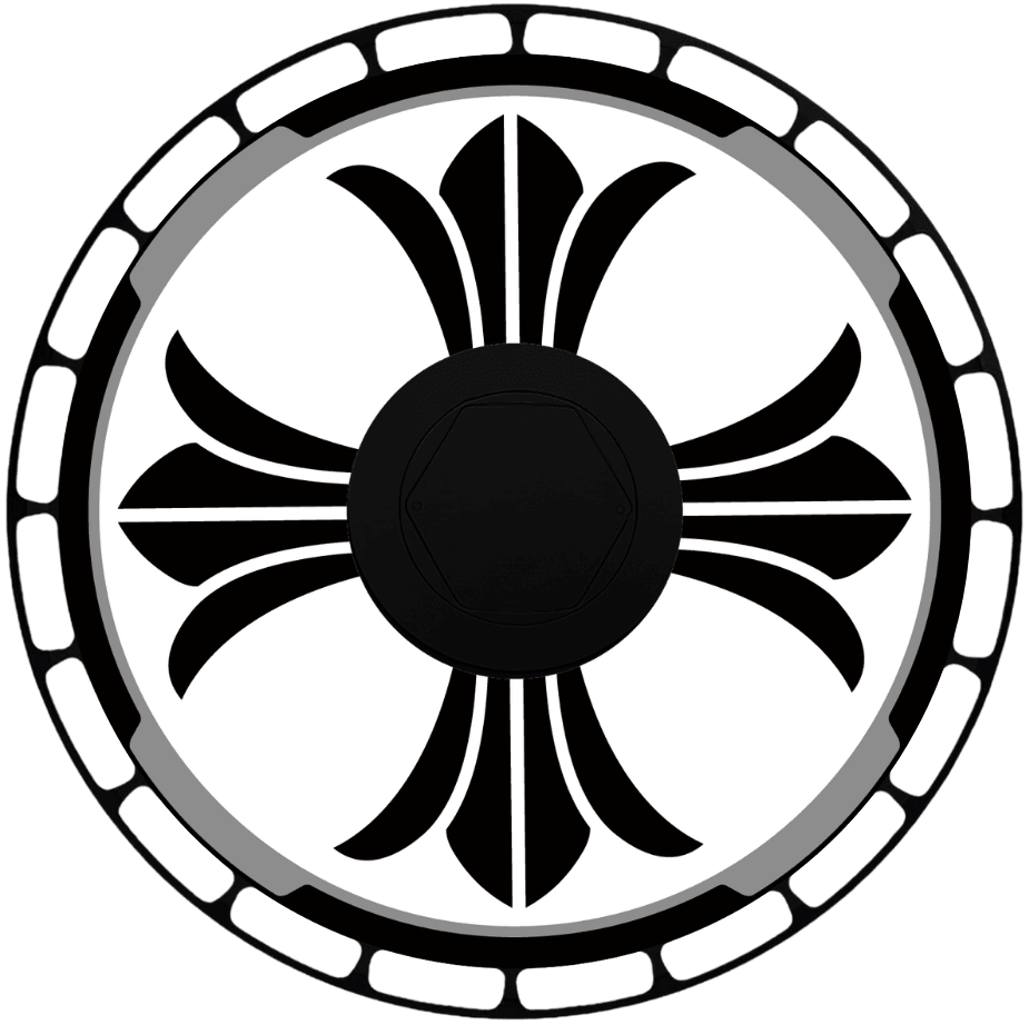 Cathedral aero wheel cover — face view