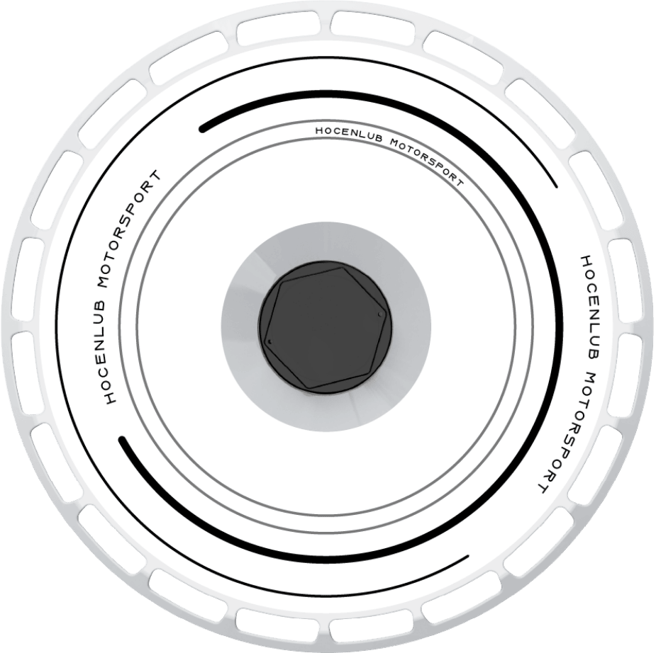 Compass aero wheel cover — face view