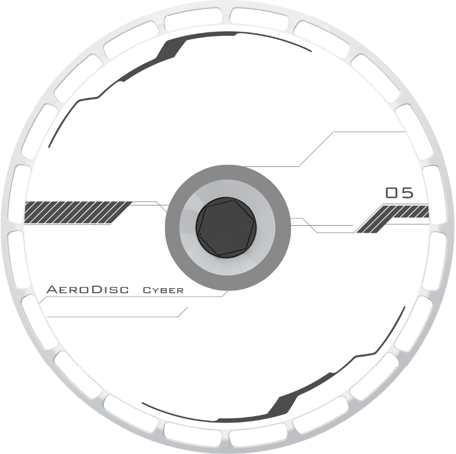 Openring aero wheel cover — face view