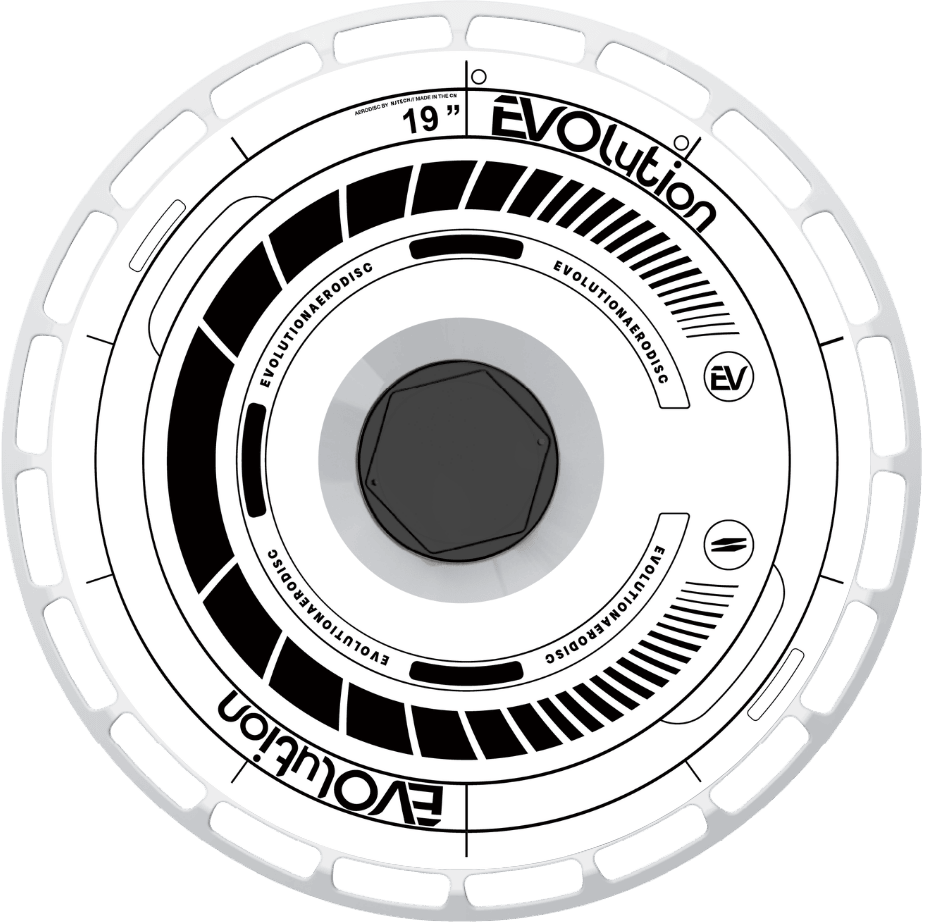 Nebulite aero wheel cover — face view