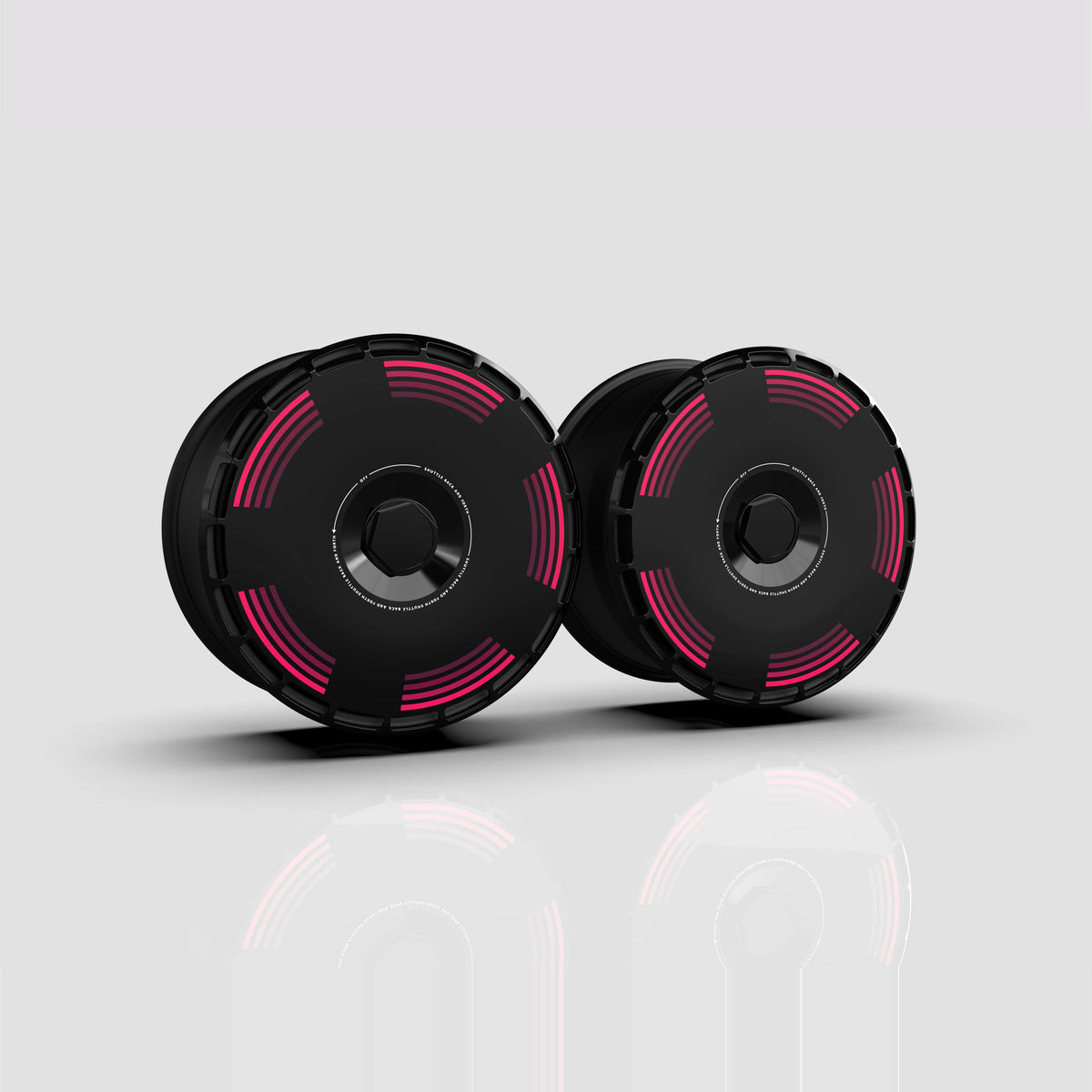 Copperdisc aero wheel covers — set of 4, studio render