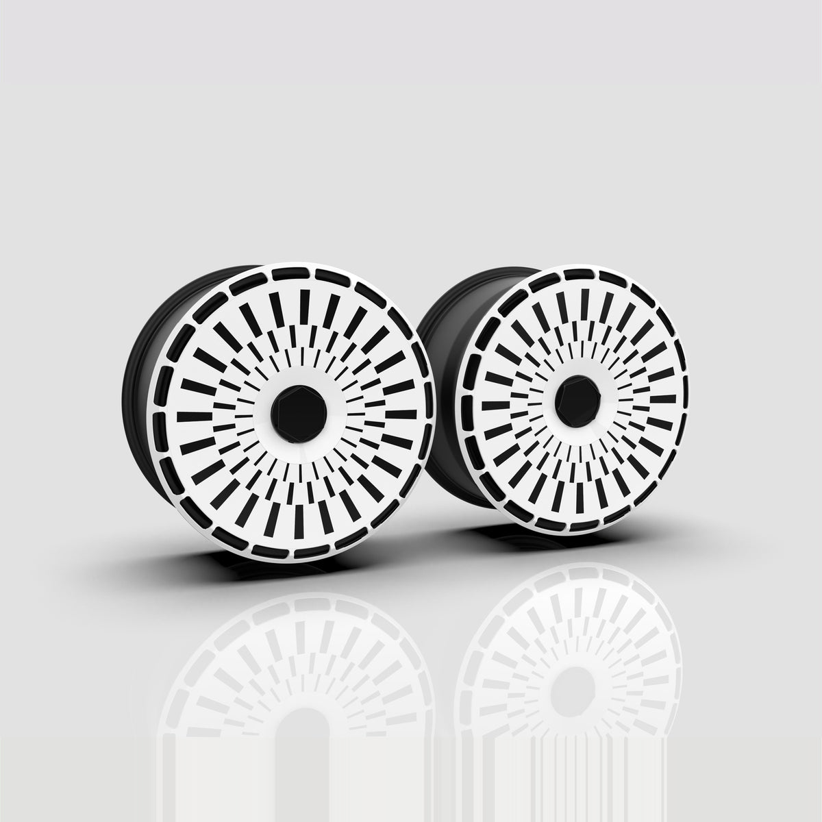 Whiteout aero wheel covers — set of 4, studio render