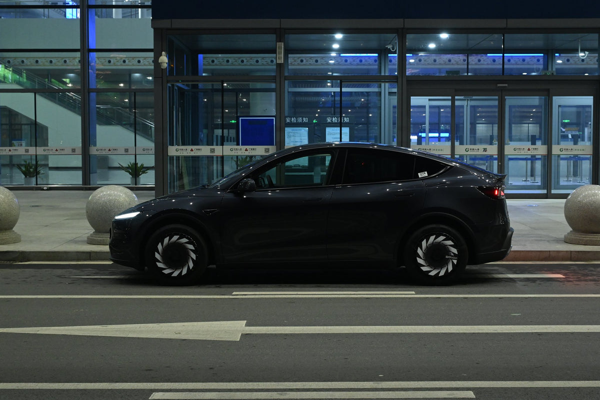 Propeller wheel covers — real-world photo