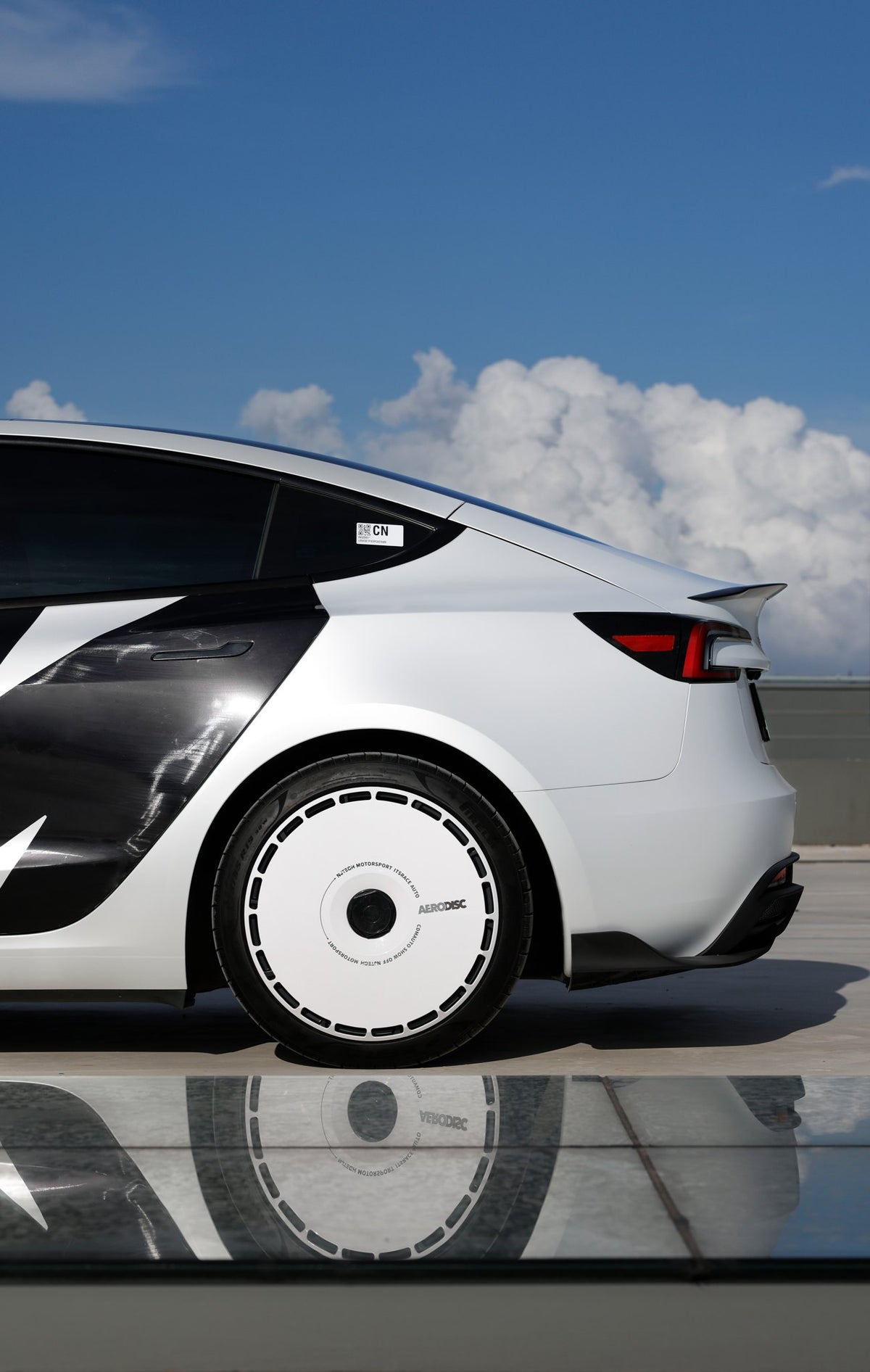 Compass wheel covers — real-world photo