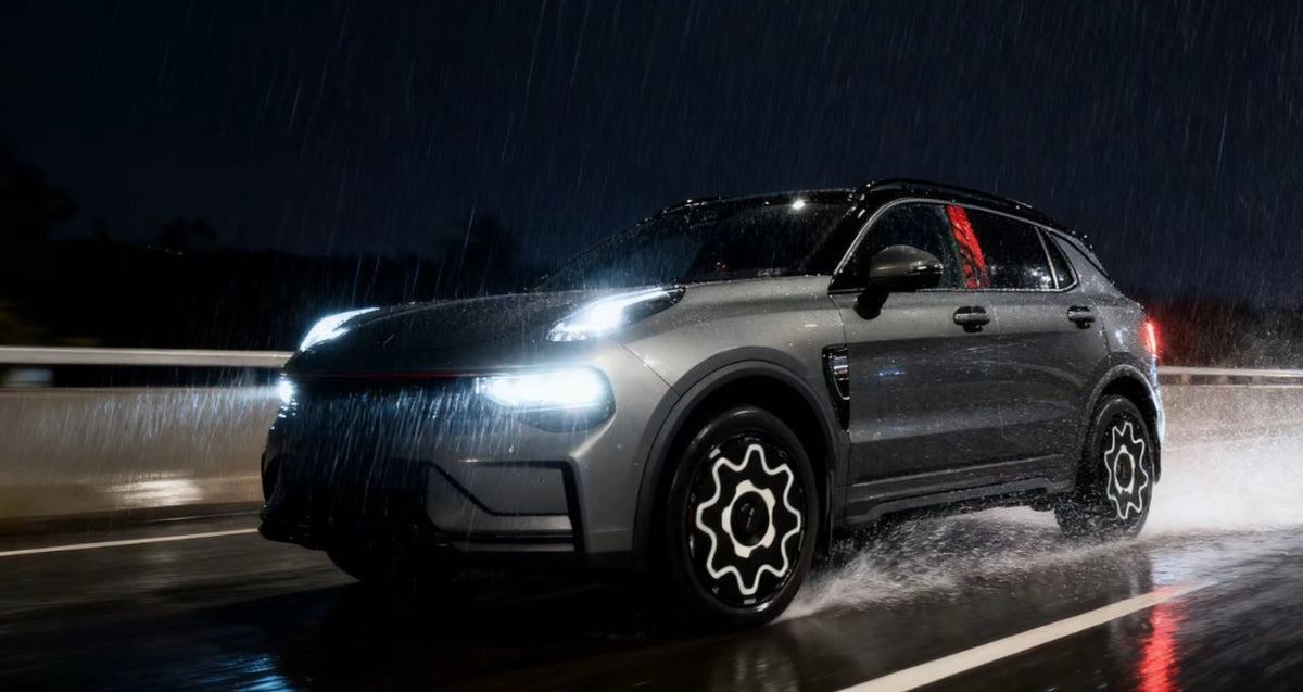 Cogwheel wheel covers — real-world photo