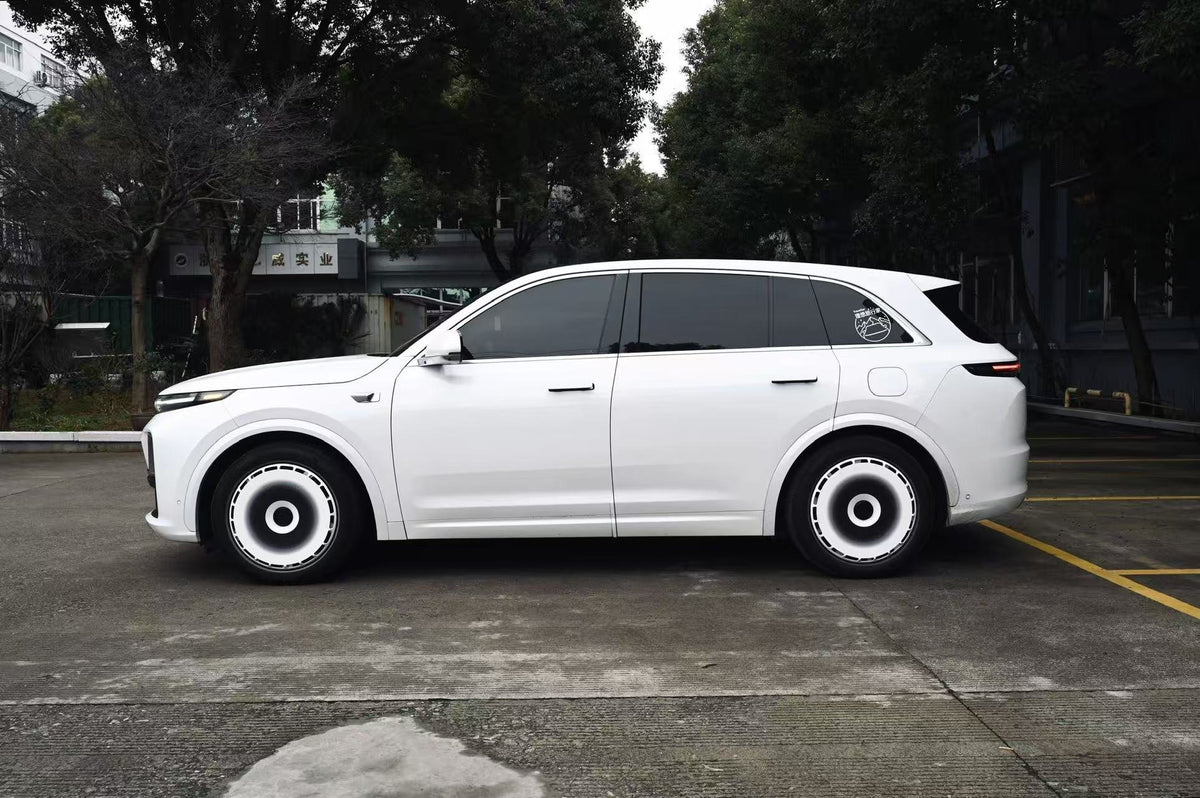 Chessline wheel covers — real-world photo