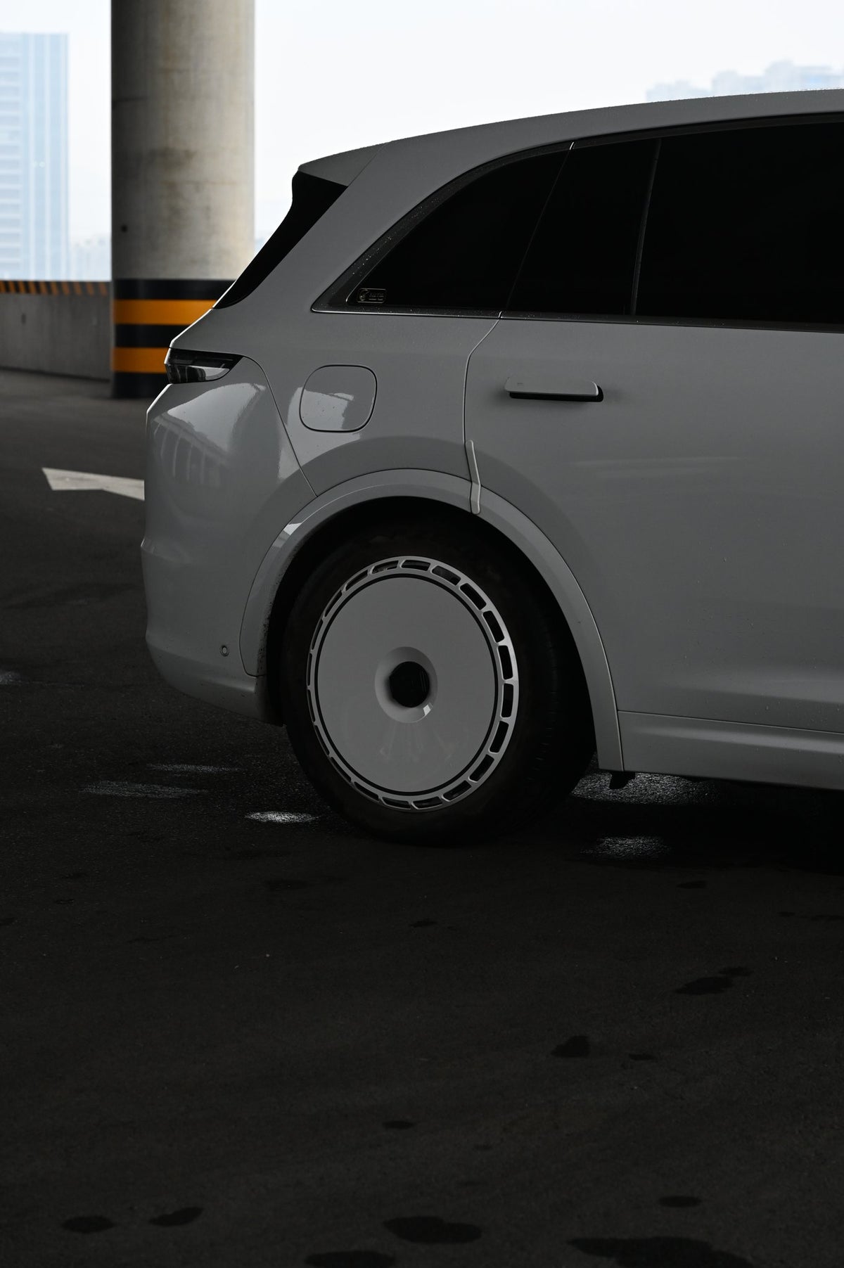 Slate wheel covers — real-world photo