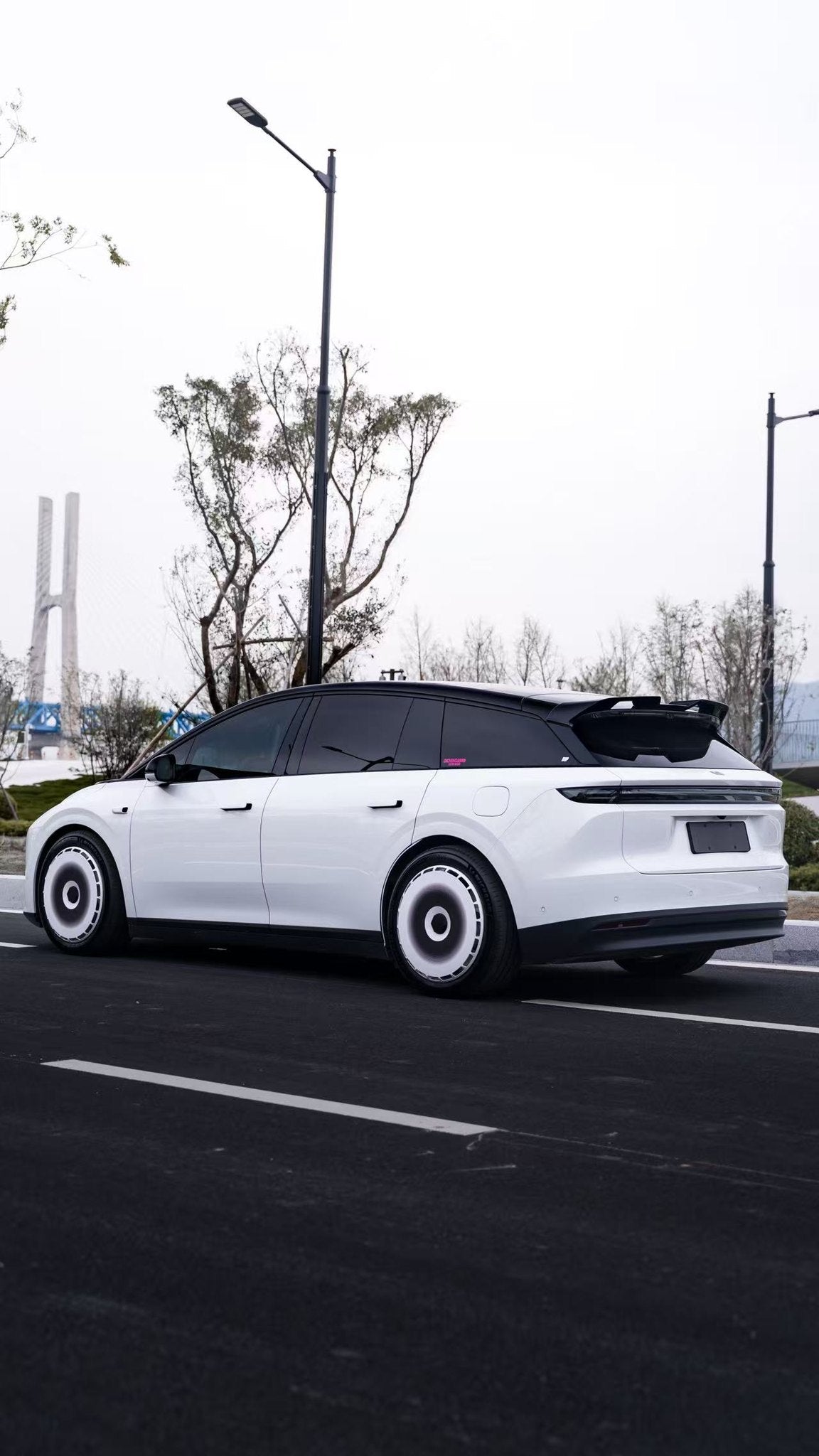 Chessline wheel covers — real-world photo