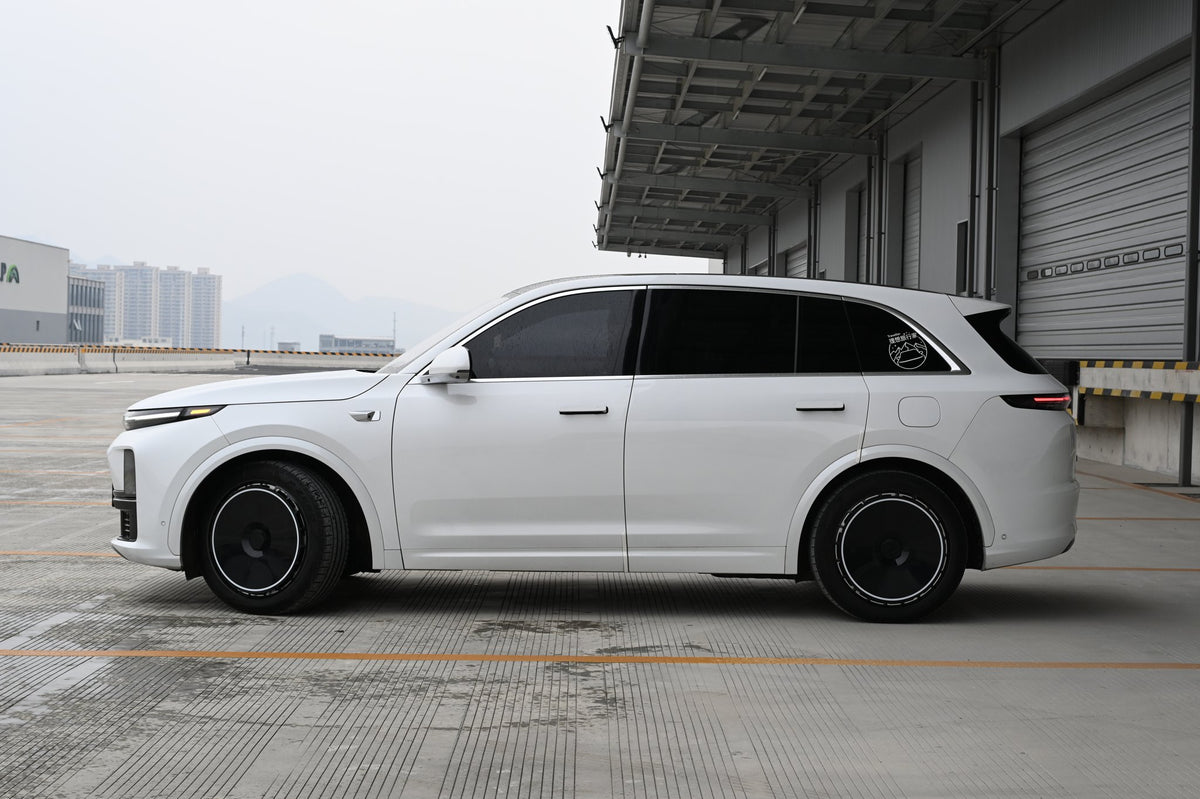 Pure Black wheel covers — real-world photo
