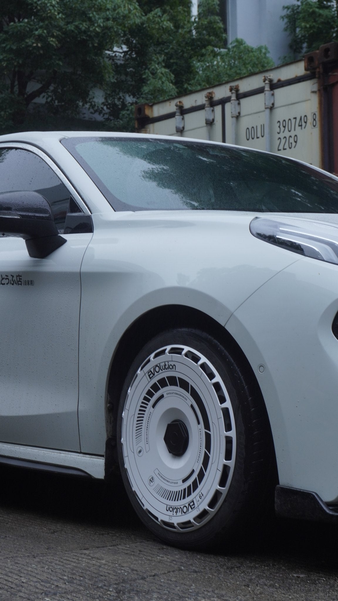 Nebulite wheel covers — real-world photo
