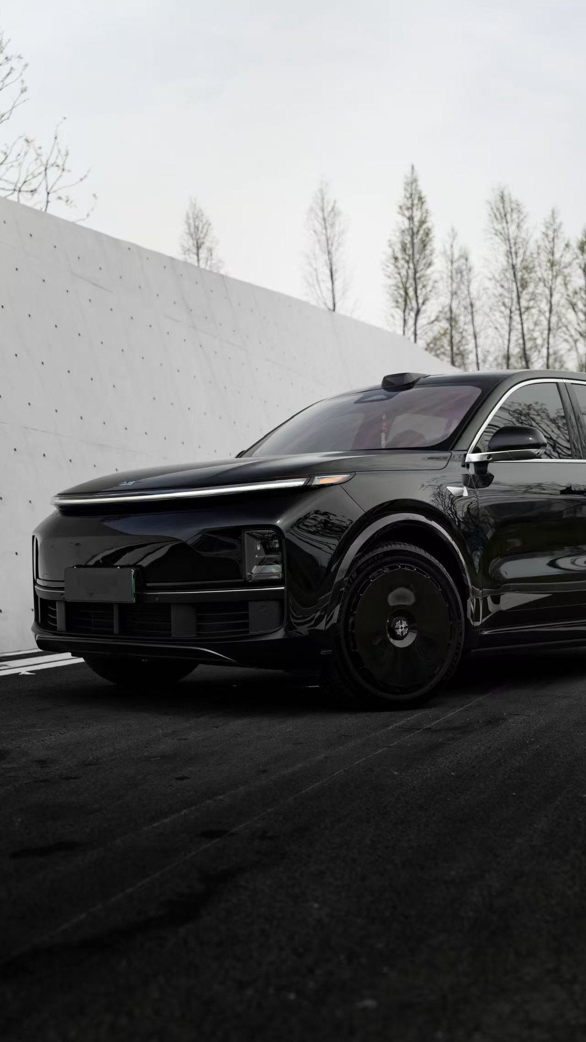 Pure Black wheel covers — real-world photo