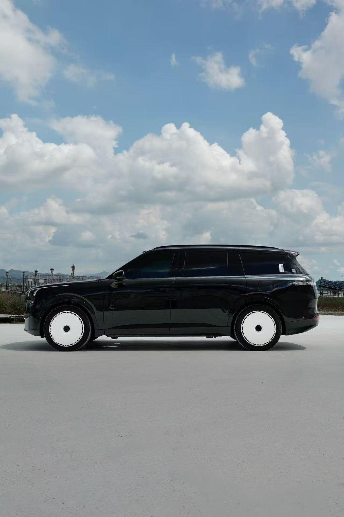 Pure White wheel covers — real-world photo