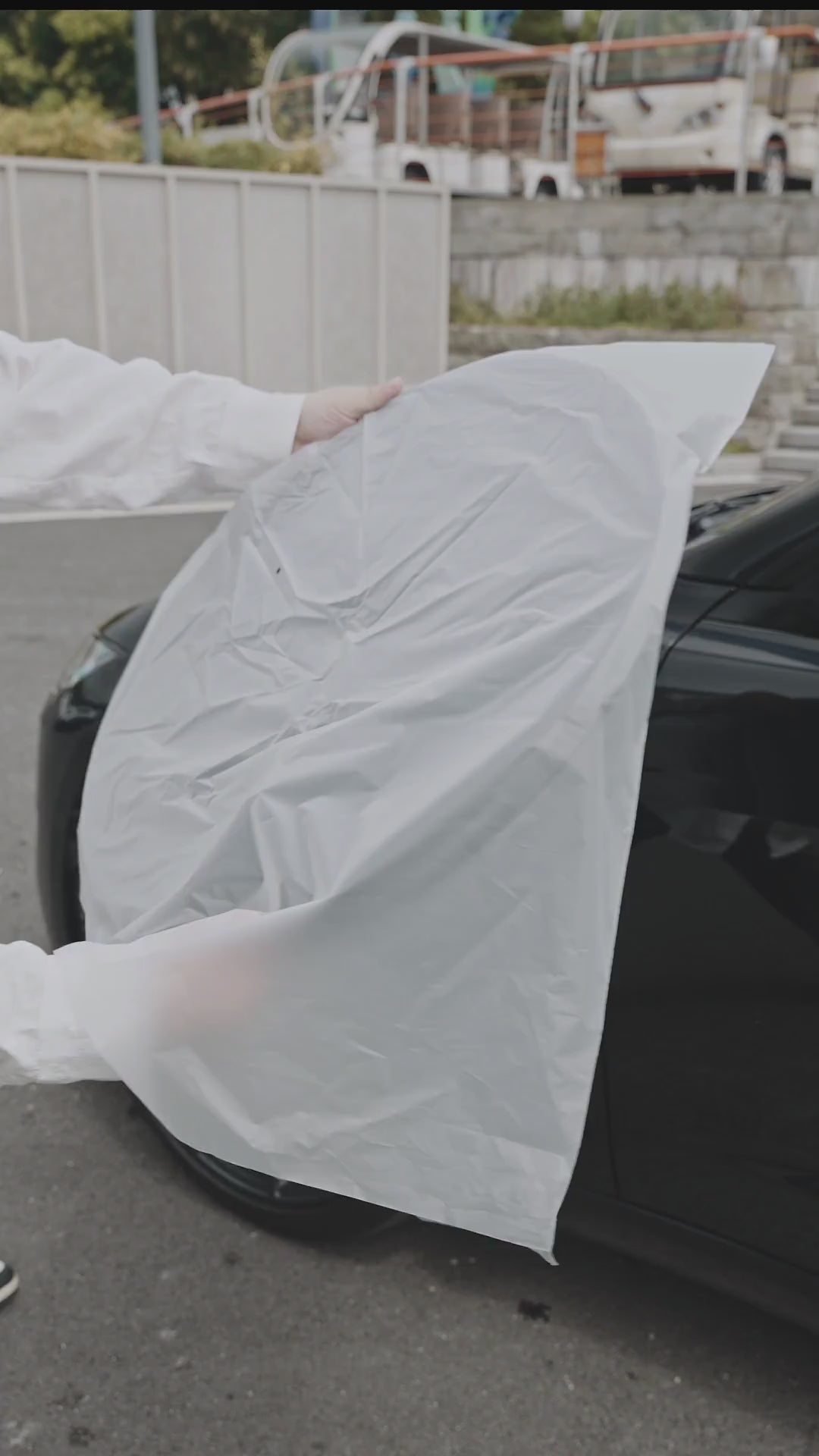 Pure Black wheel covers — on-car video