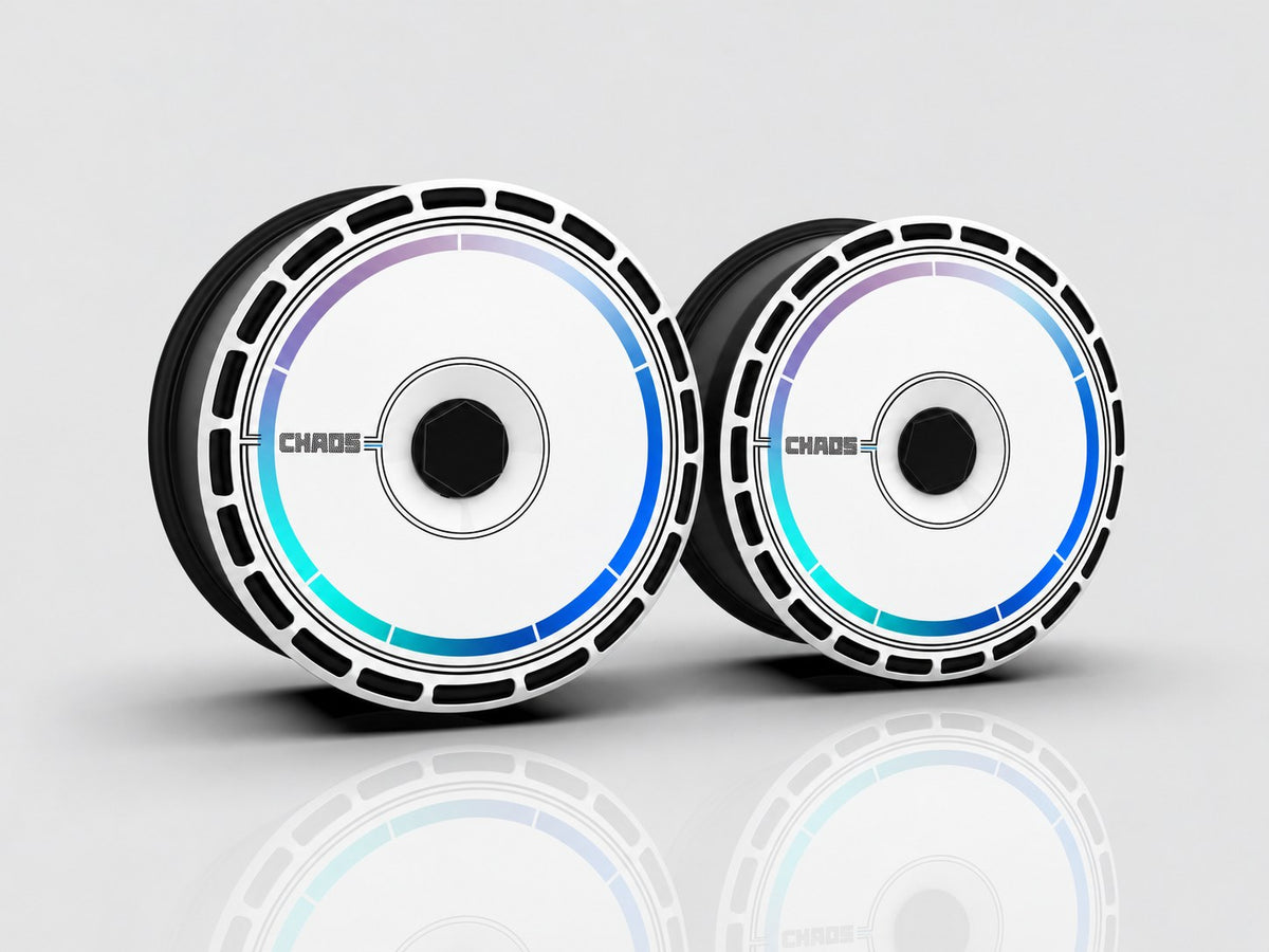 Redring aero wheel covers — set of 4, studio render
