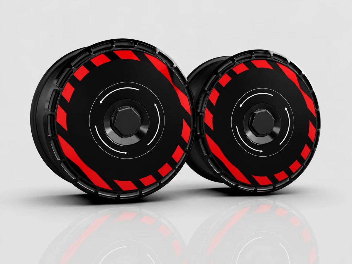 Slantline aero wheel covers — studio render